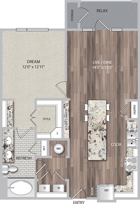 One bedroom One Bath